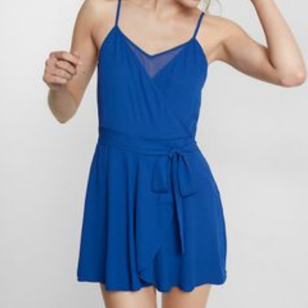Royal Blue Wrap Romper
